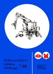 Bedienanweisung T188  - 1987 - VEB Weimar - Werk